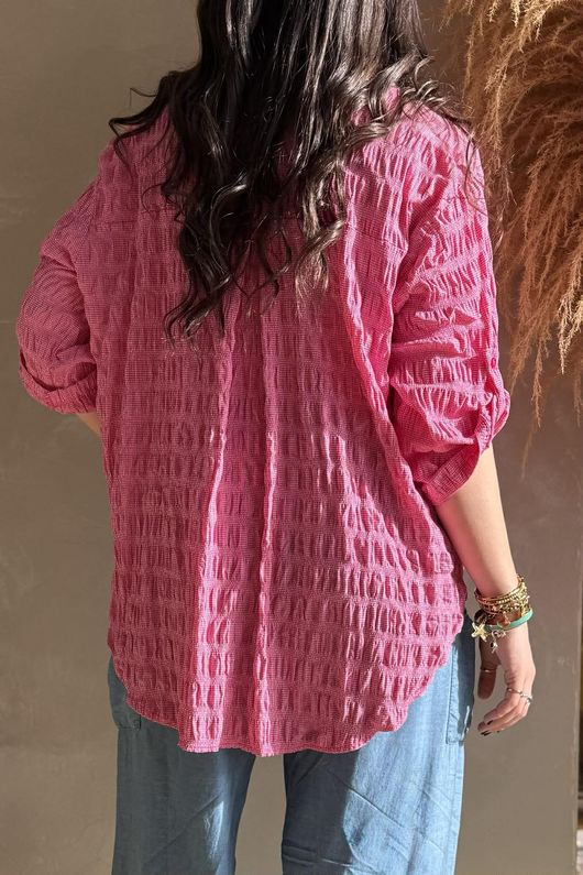 Hey Sucker Blouse Hot Pink /29=